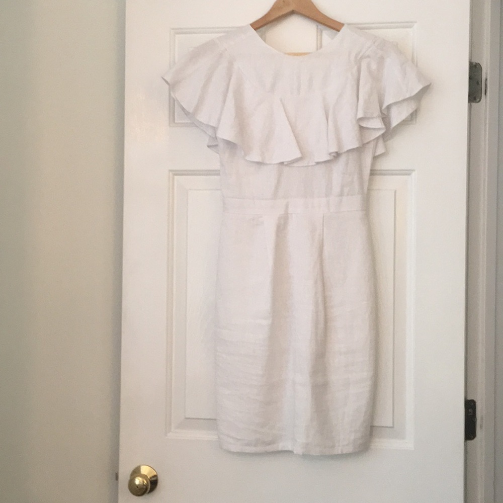 ASOS white linen dress - size 0